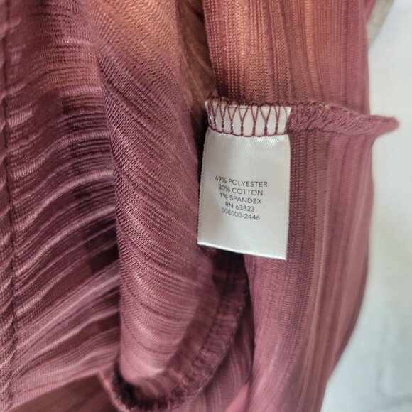 CJ Banks Women's 1X Cardigan Sweater Red Striped Open Front - Picture 6 of 6